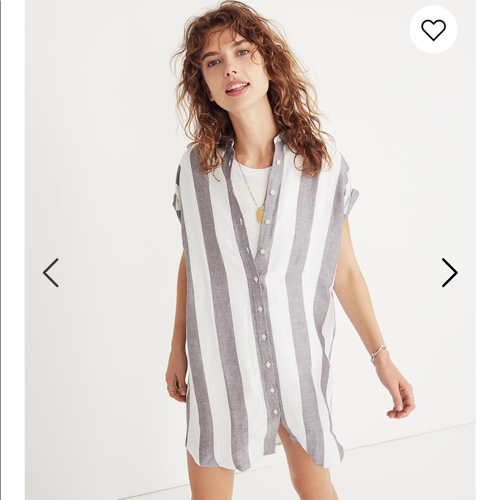 Madewell Maywood Stripe Shirtdress